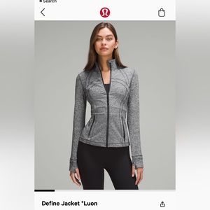 LuluLemon Define Jacket Heathered Grey